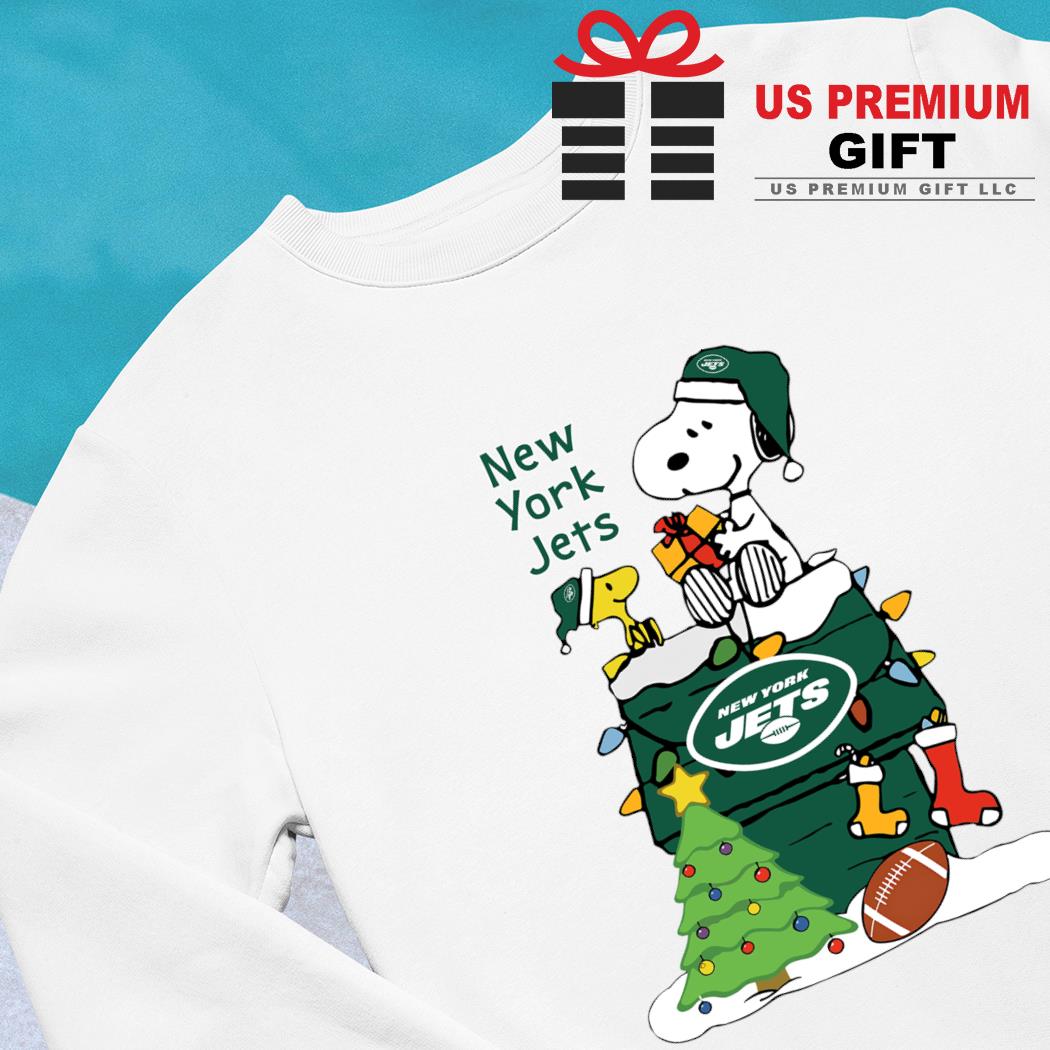 Happy Merry Christmas Snoopy New York Jets logo gift shirt, hoodie,  sweater, long sleeve and tank top