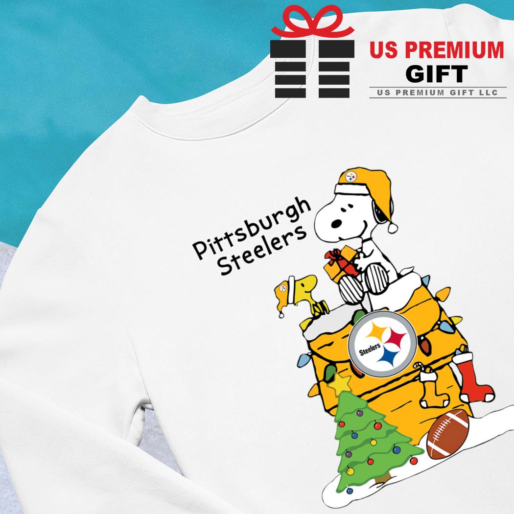 Happy Merry Christmas Snoopy Pittsburgh Steelers logo gift shirt, hoodie,  sweater, long sleeve and tank top