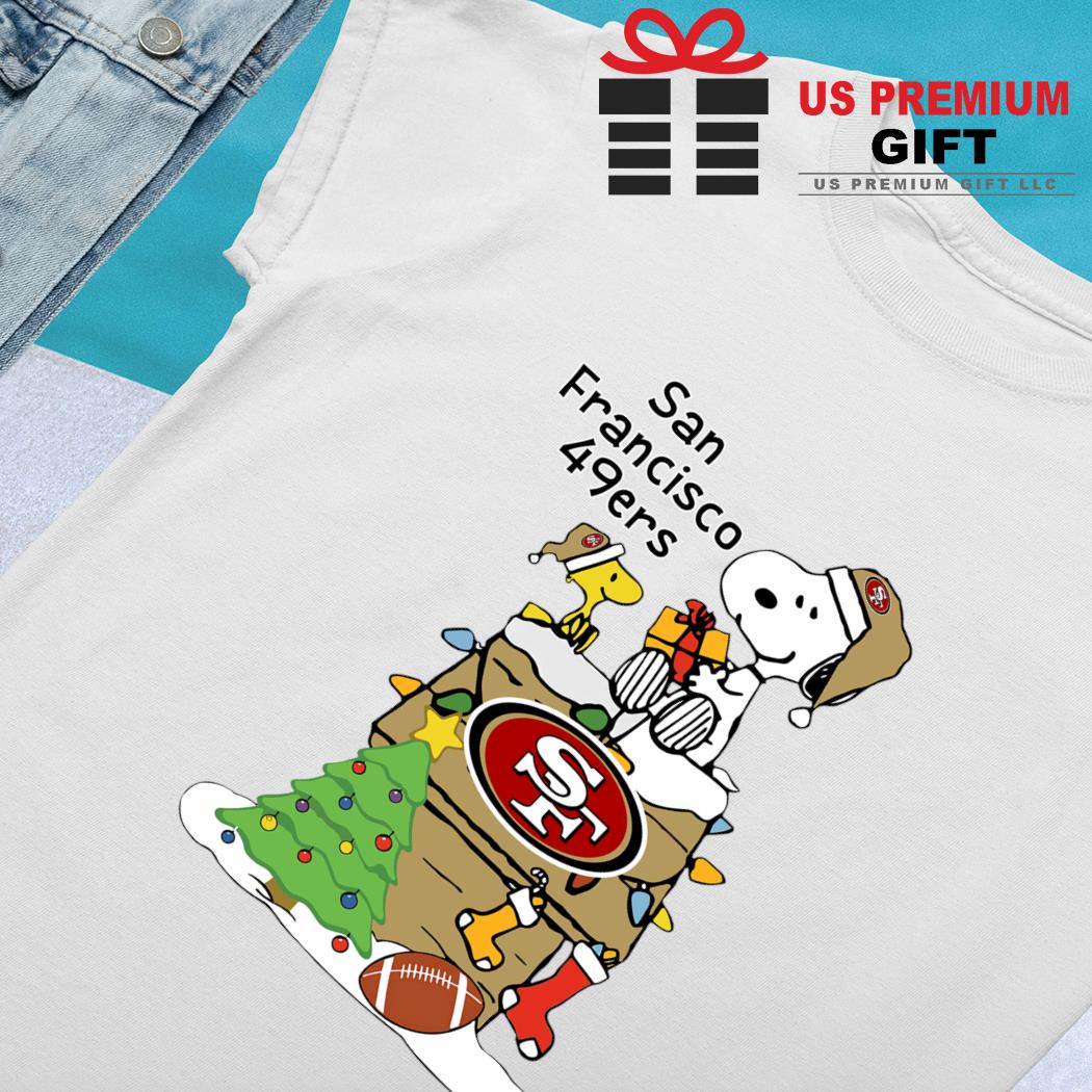 New San Francisco 49ers Merry Christmas Cotton Black All Size T