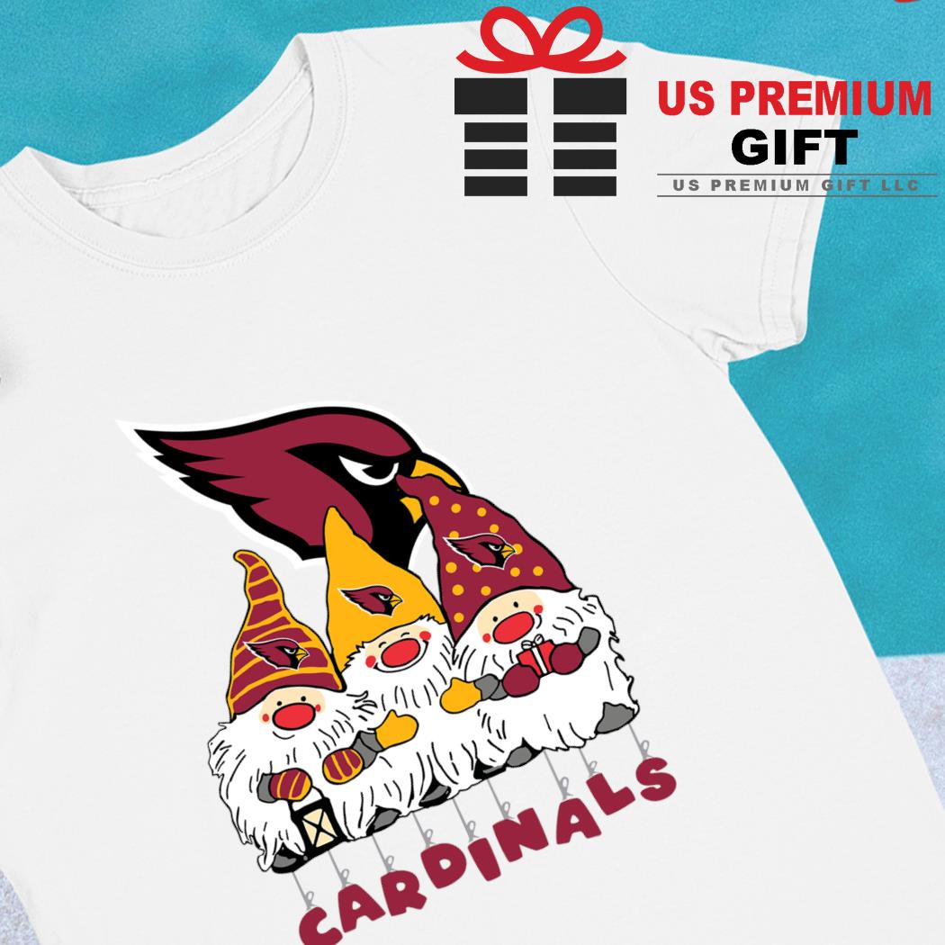 Happy Merry Christmas the Gnomes Arizona Cardinals logo shirt, hoodie,  sweater, long sleeve and tank top