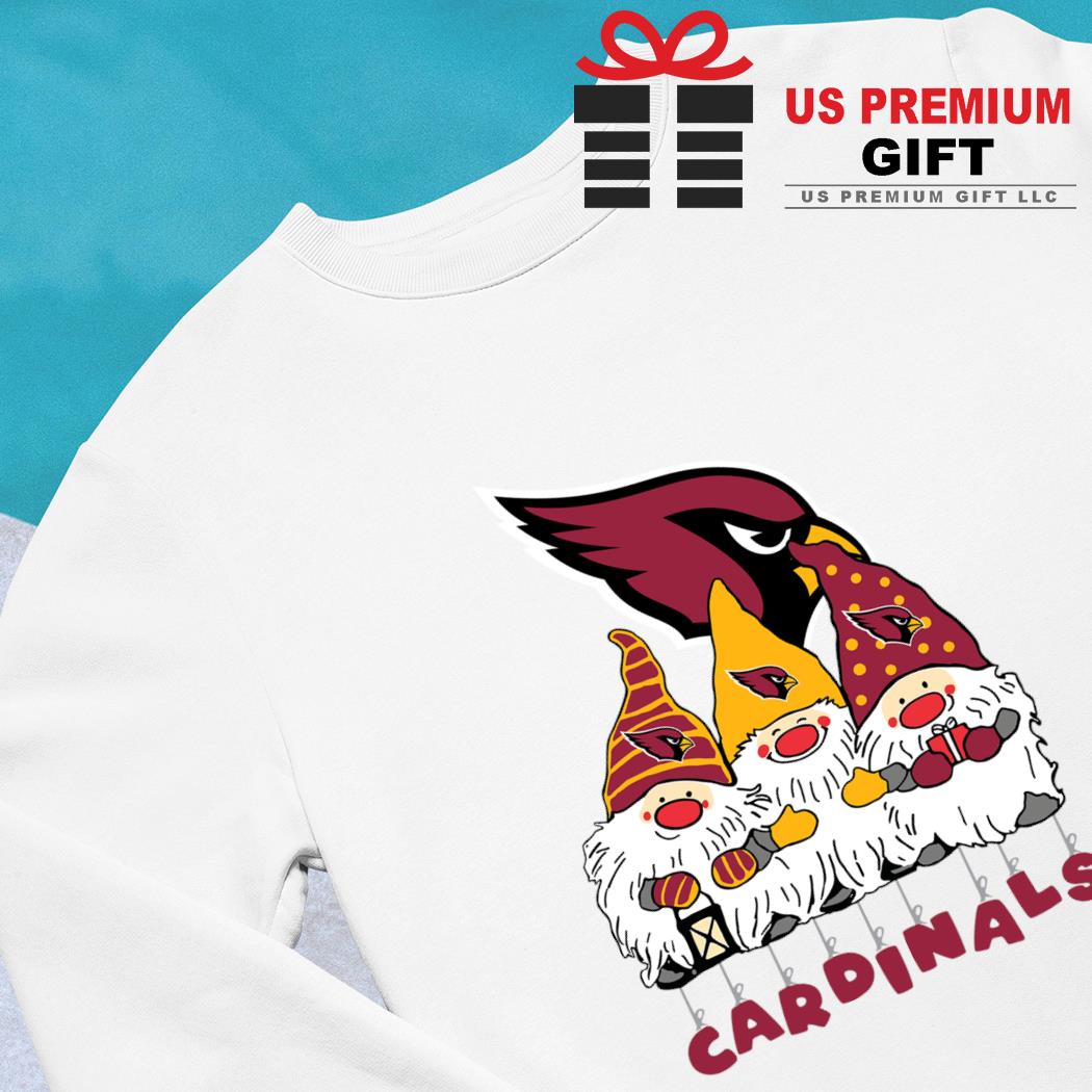 Happy Merry Christmas the Gnomes Arizona Cardinals logo shirt, hoodie,  sweater, long sleeve and tank top