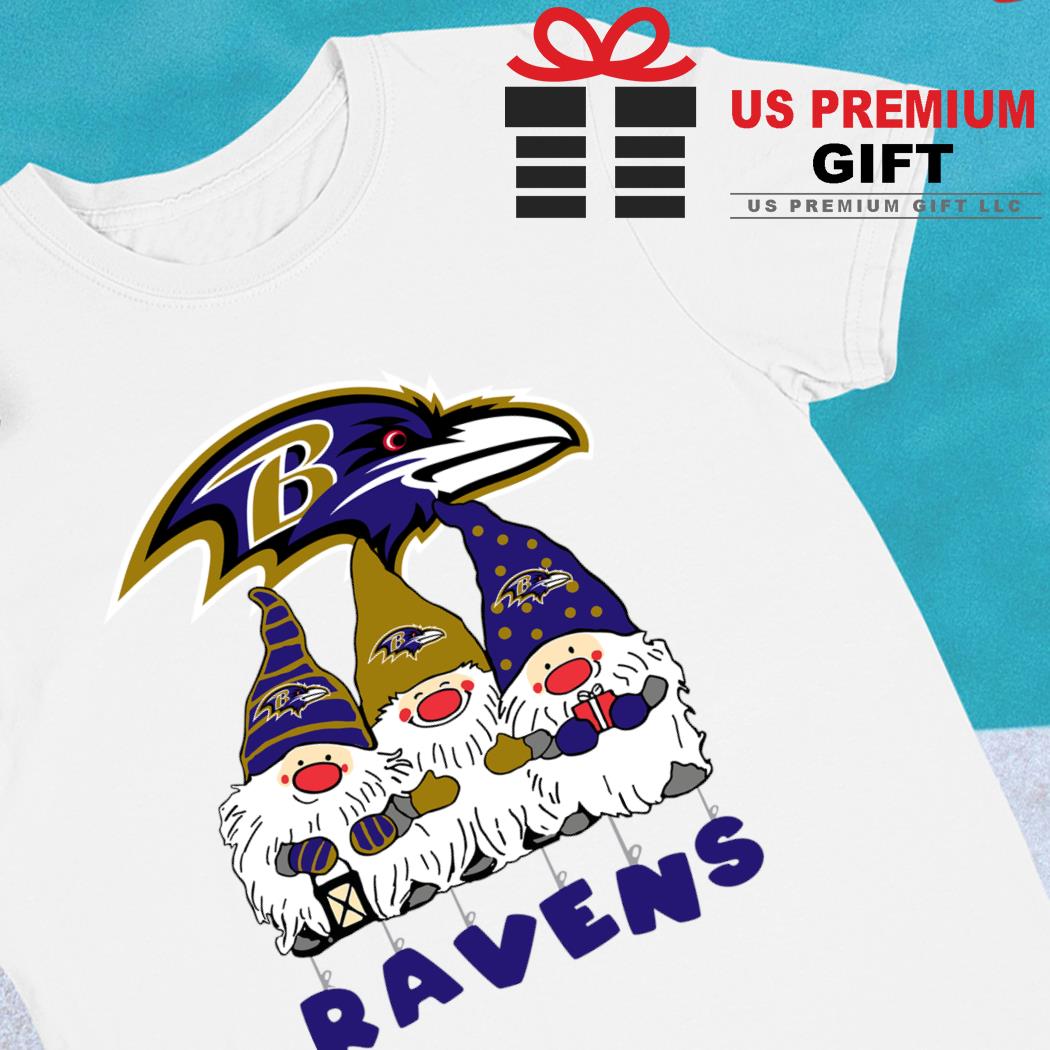 The Gnomes Baltimore Ravens Christmas 2023 T-shirt, hoodie, sweater, long  sleeve and tank top