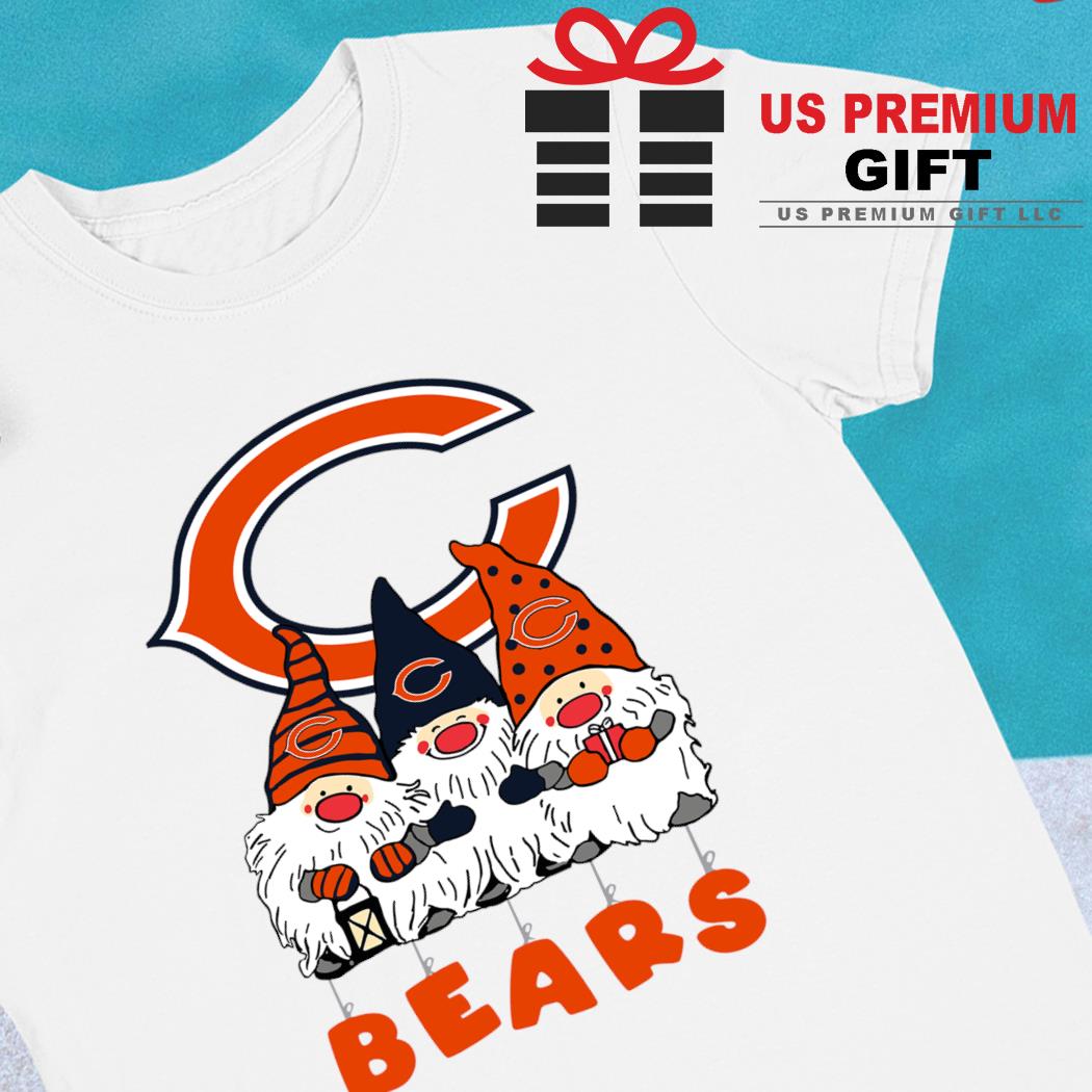 Happy Merry Christmas the Gnomes Chicago Bears logo shirt, hoodie, sweater,  long sleeve and tank top