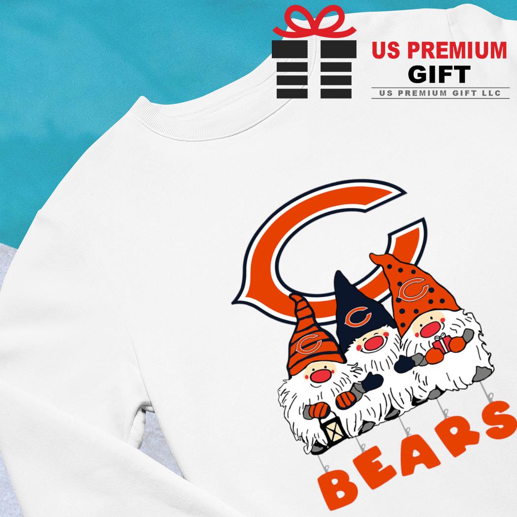 Happy Merry Christmas the Gnomes Chicago Bears logo shirt, hoodie, sweater,  long sleeve and tank top