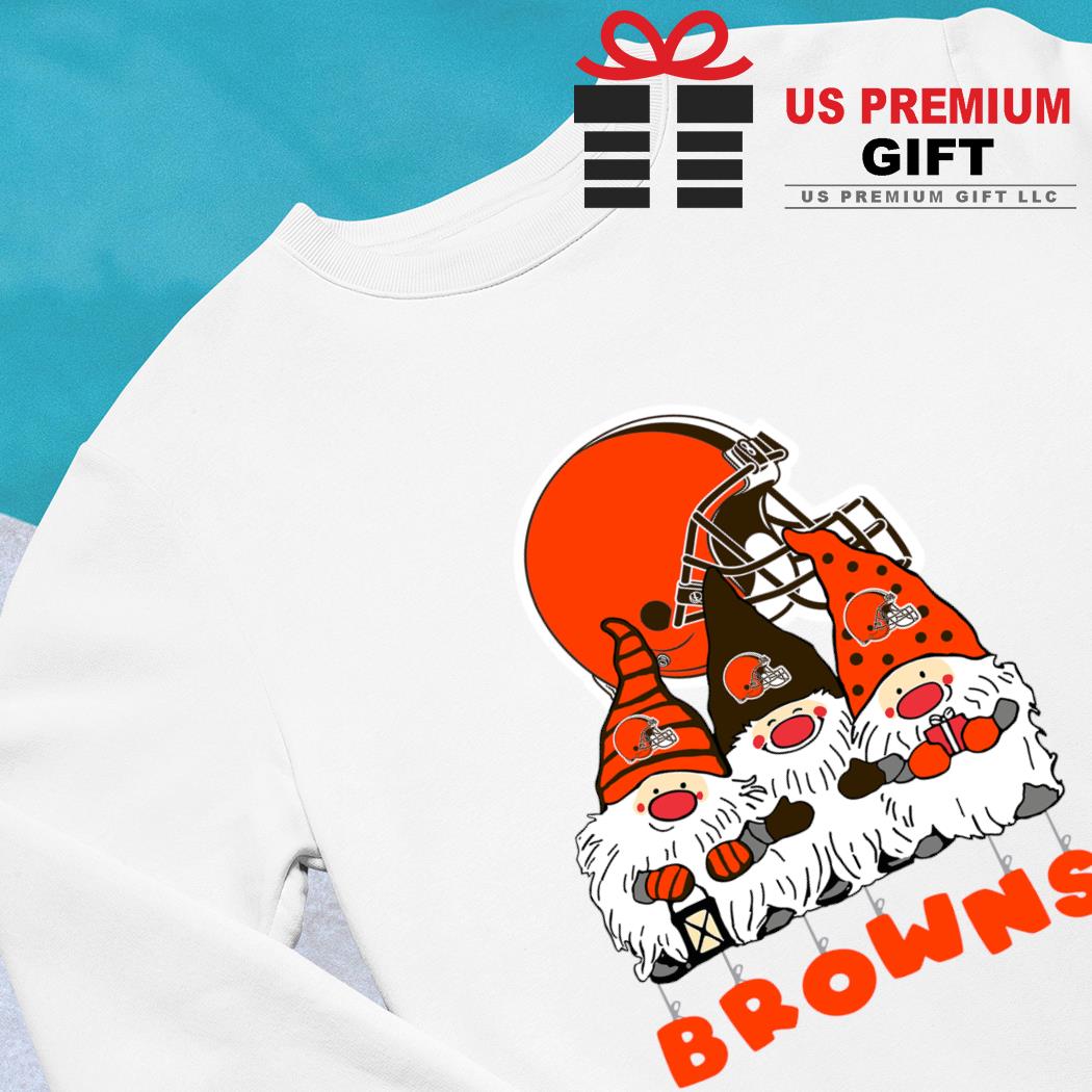 Happy Merry Christmas the Gnomes Cleveland Browns logo shirt