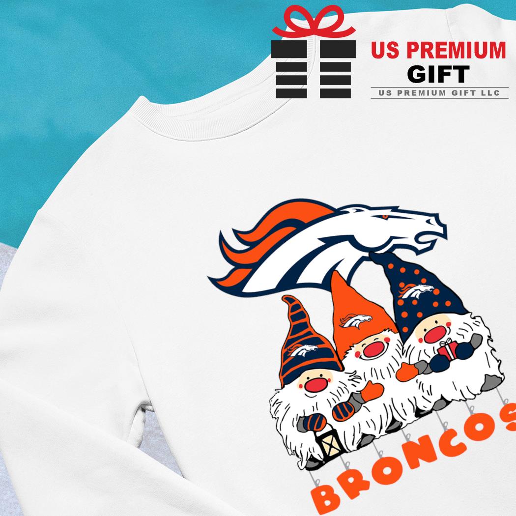 Happy Merry Christmas the Gnomes Denver Broncos logo shirt, hoodie