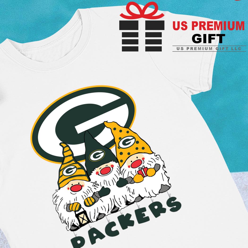 Happy Merry Christmas the Gnomes Green Bay Packers logo shirt, hoodie,  sweater, long sleeve and tank top