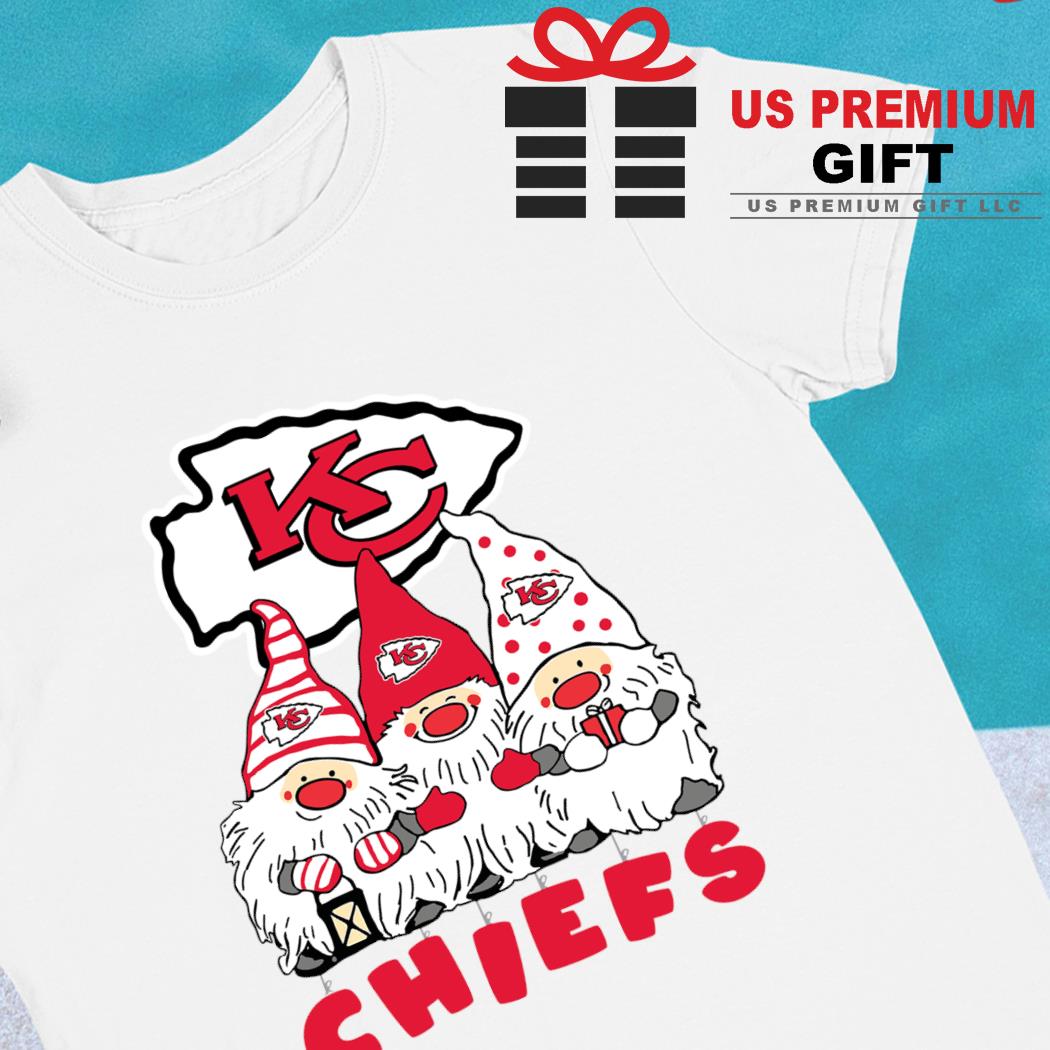 Happy Merry Christmas the Gnomes Kansas City Chiefs logo shirt