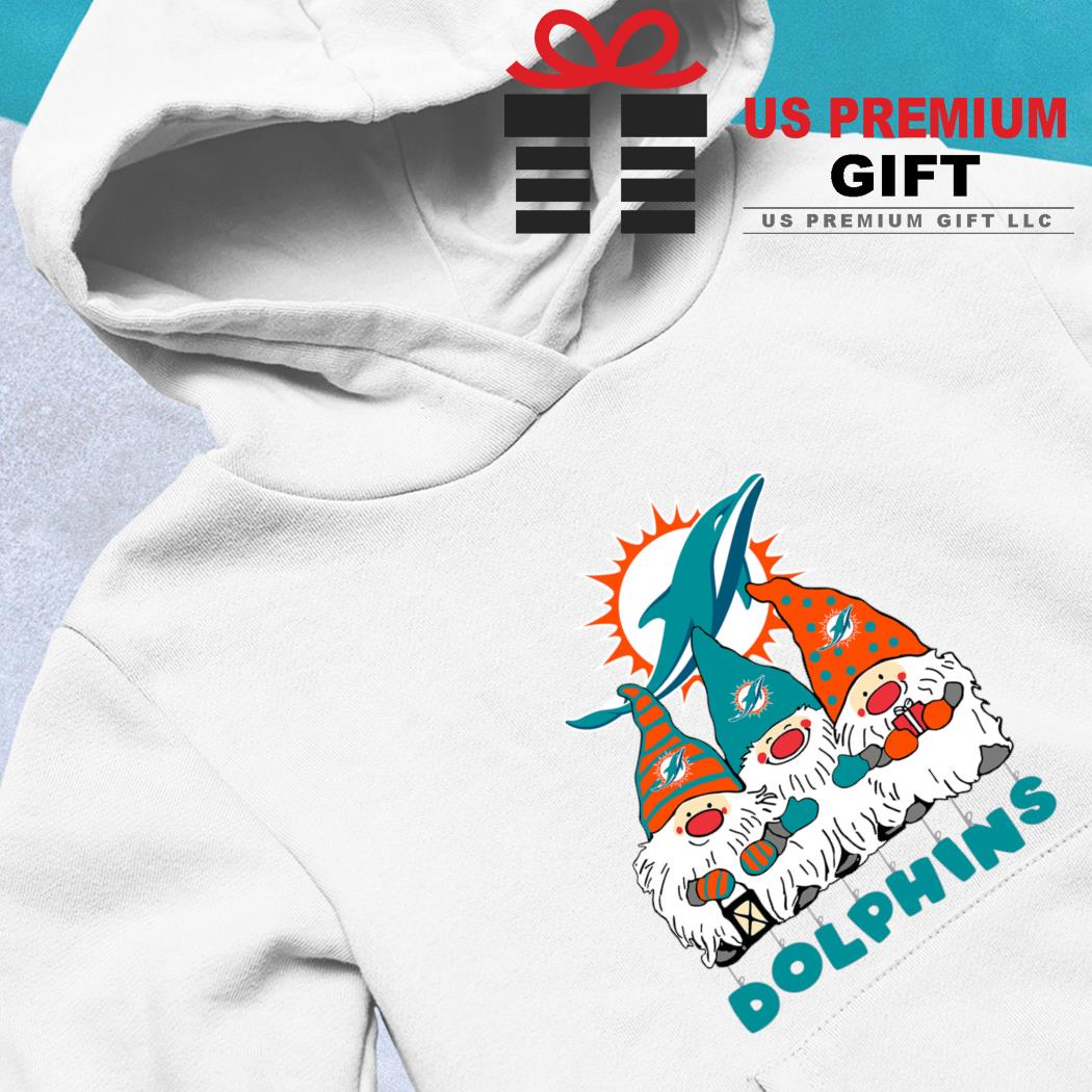 Happy Merry Christmas the Gnomes Miami Dolphins logo shirt, hoodie,  sweater, long sleeve and tank top