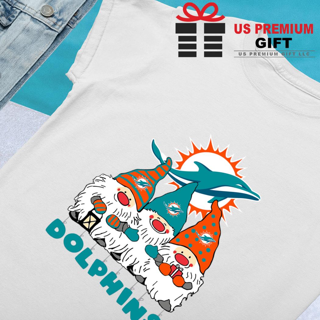 Happy Merry Christmas the Gnomes Miami Dolphins logo shirt, hoodie,  sweater, long sleeve and tank top