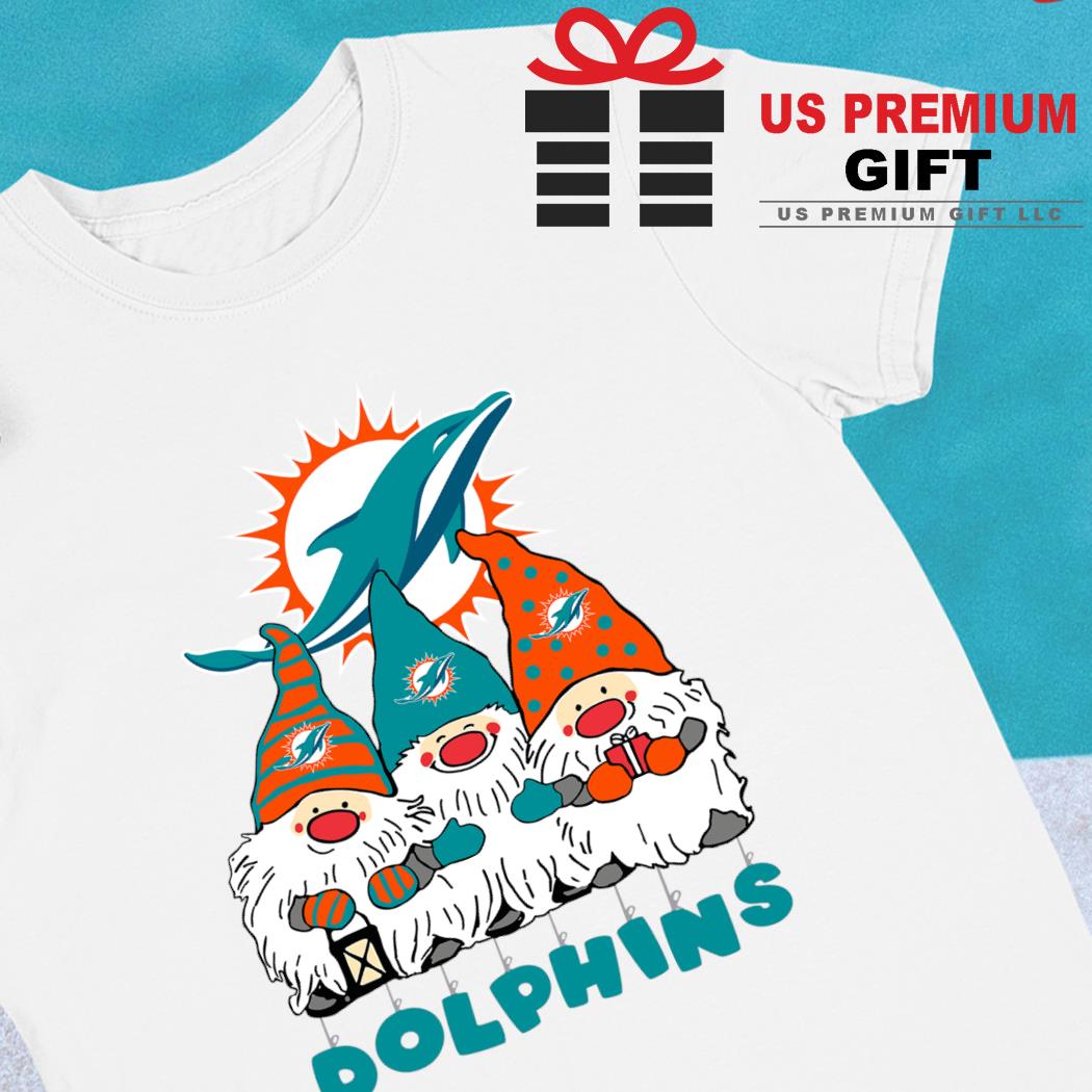 Happy Merry Christmas the Gnomes Miami Dolphins logo shirt, hoodie,  sweater, long sleeve and tank top