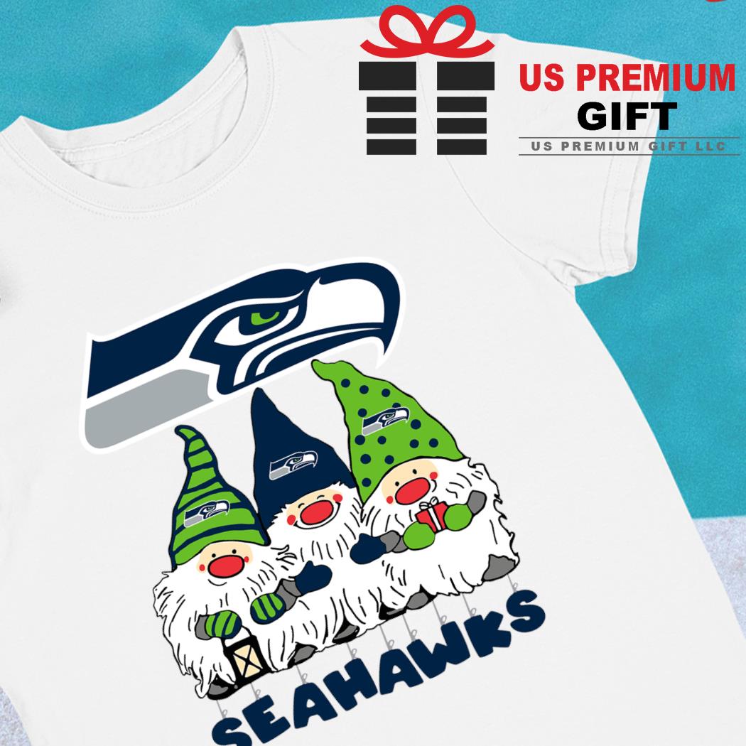 Happy Merry Christmas the Gnomes Seattle Seahawks logo shirt, hoodie,  sweater, long sleeve and tank top