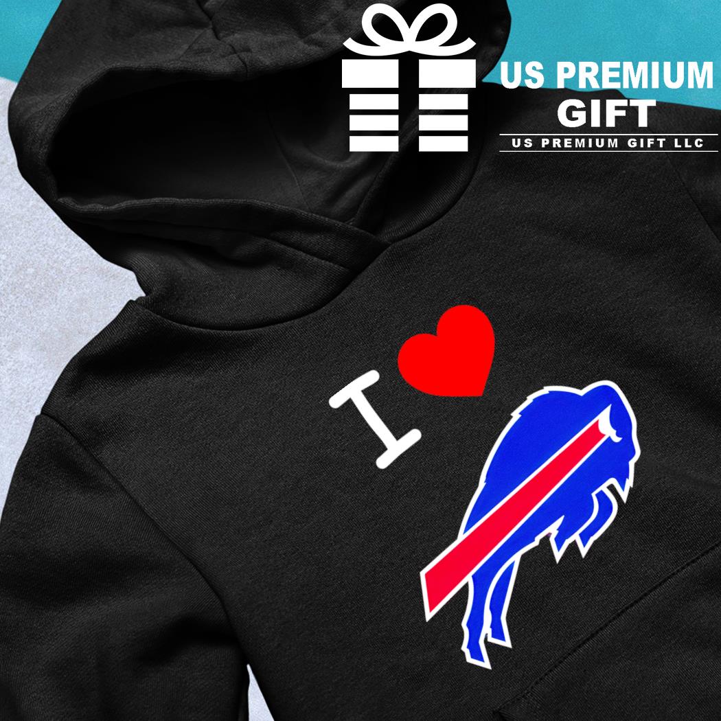 I love Buffalo Bills football heart logo gift shirt, hoodie