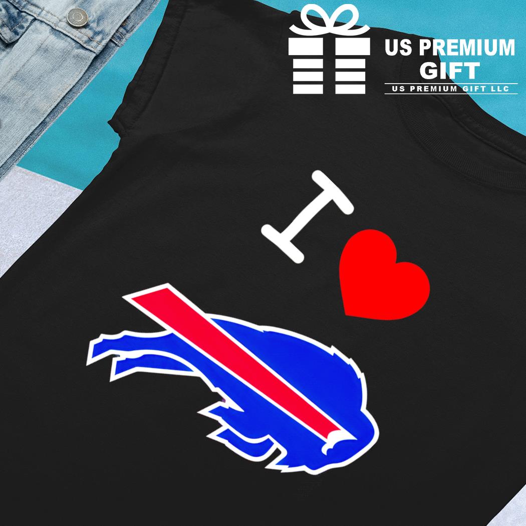 I love Buffalo Bills football heart logo gift shirt, hoodie