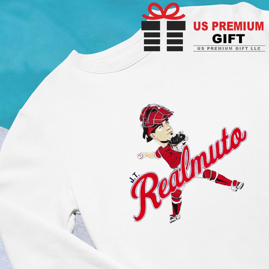 J.T. Realmuto Philadelphia Phillies baseball player cartoon caricature shirt,  hoodie, sweater, long sleeve and tank top