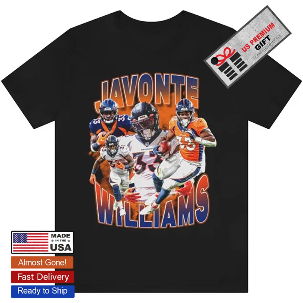 Javonte Williams 33 Denver Broncos player football poster shirt, hoodie,  sweater, long sleeve and tank top