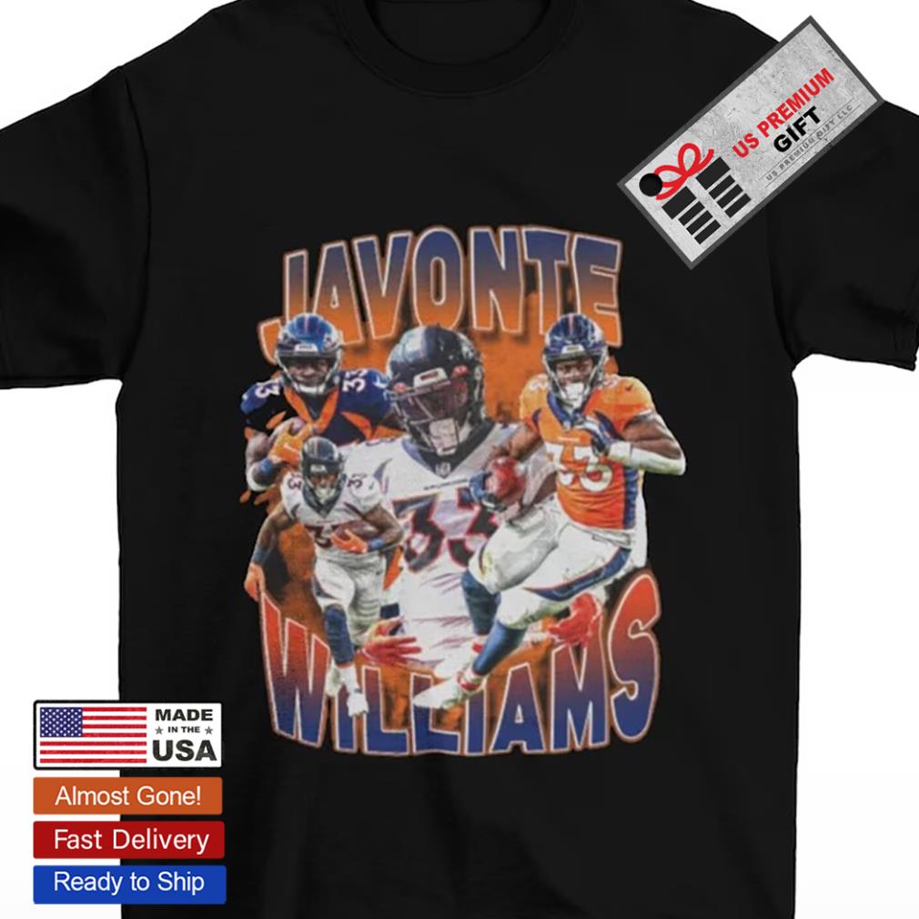 Javonte Williams 33 football poster shirt, hoodie, sweater, long sleeve and  tank top