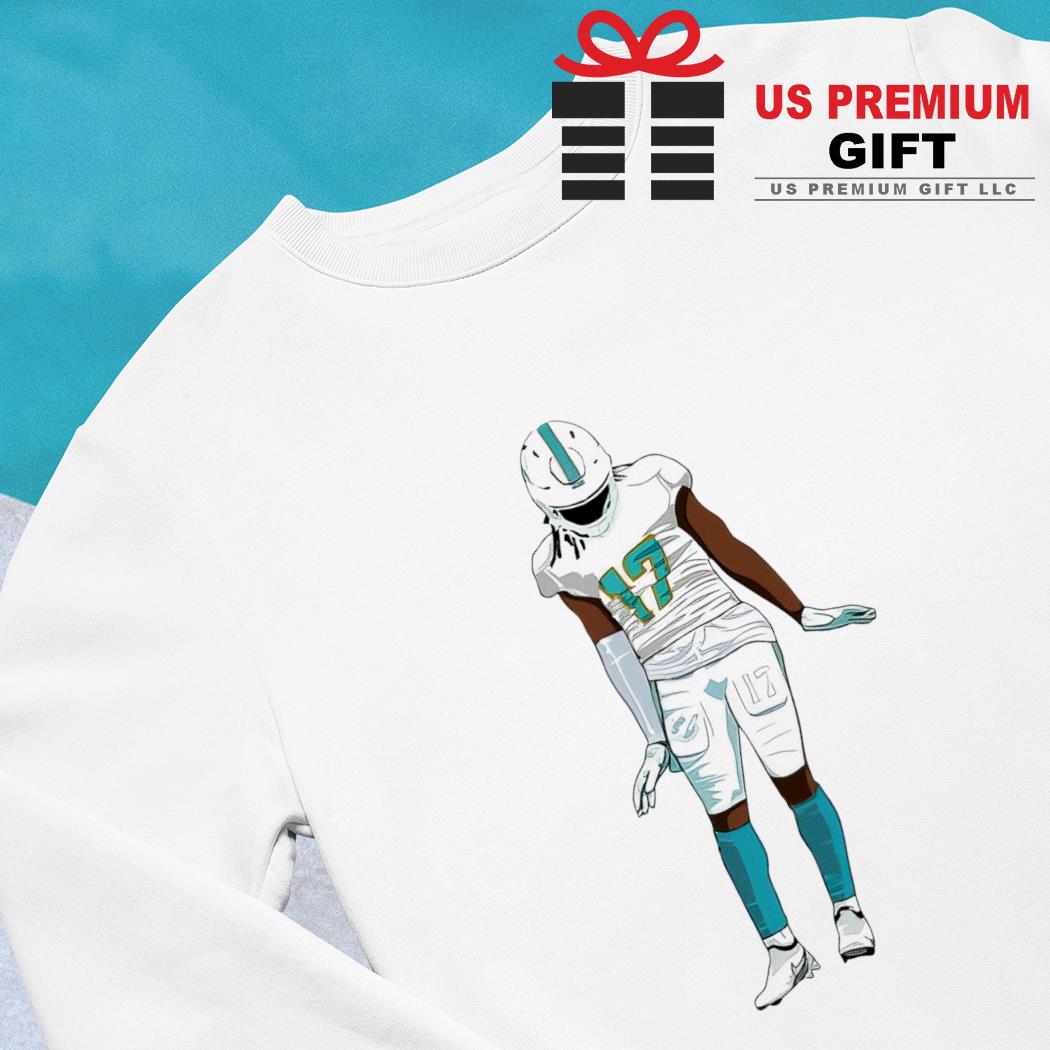 Jaylen Waddle Miami Dolphins football number 17 funny T-shirt