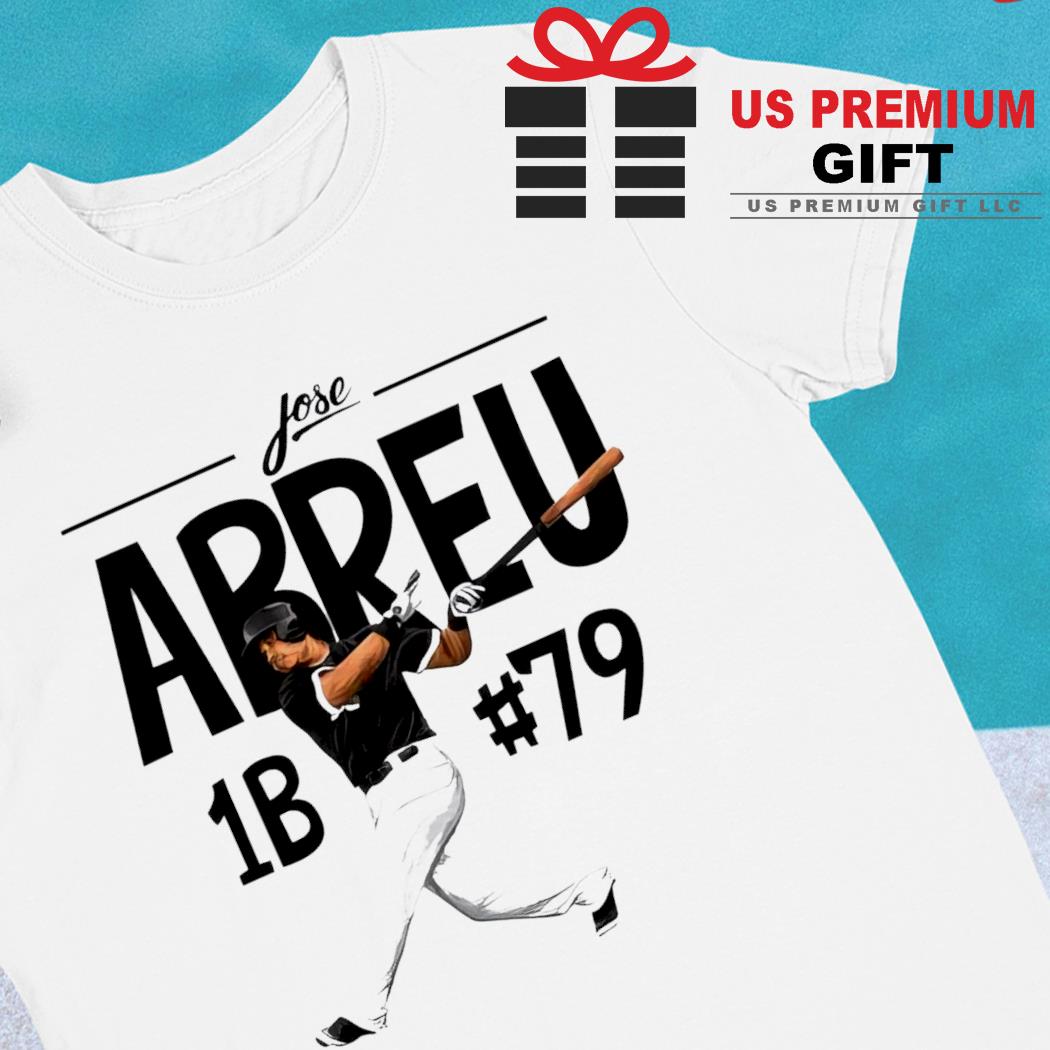 José Abreu Chicago White Sox baseball player action pose signature outline  gift shirt, hoodie, sweater, long sleeve and tank top