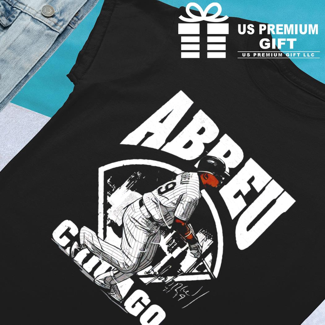 José Abreu Chicago White Sox baseball player action pose signature outline  gift shirt, hoodie, sweater, long sleeve and tank top