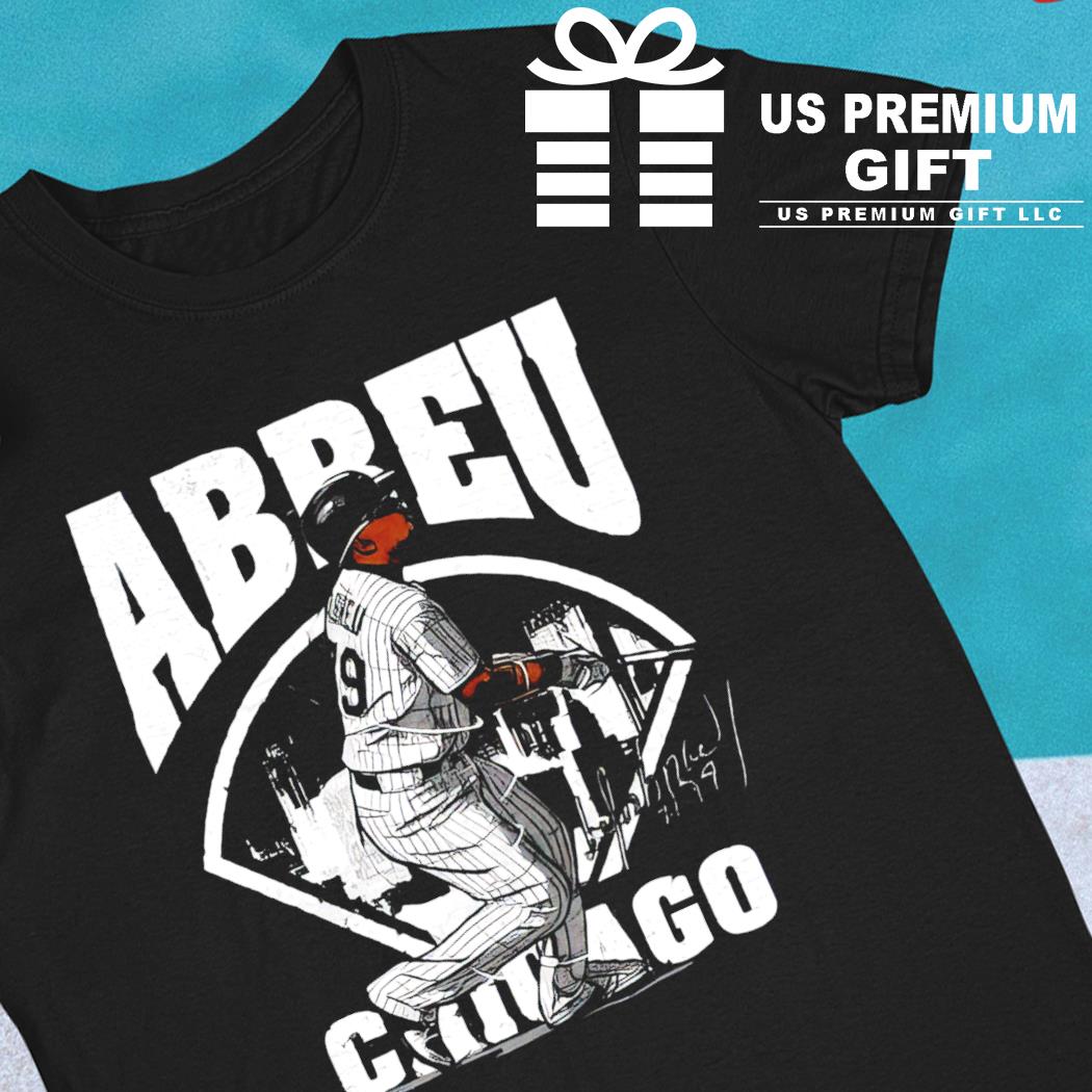 José Abreu Chicago White Sox baseball player action pose signature