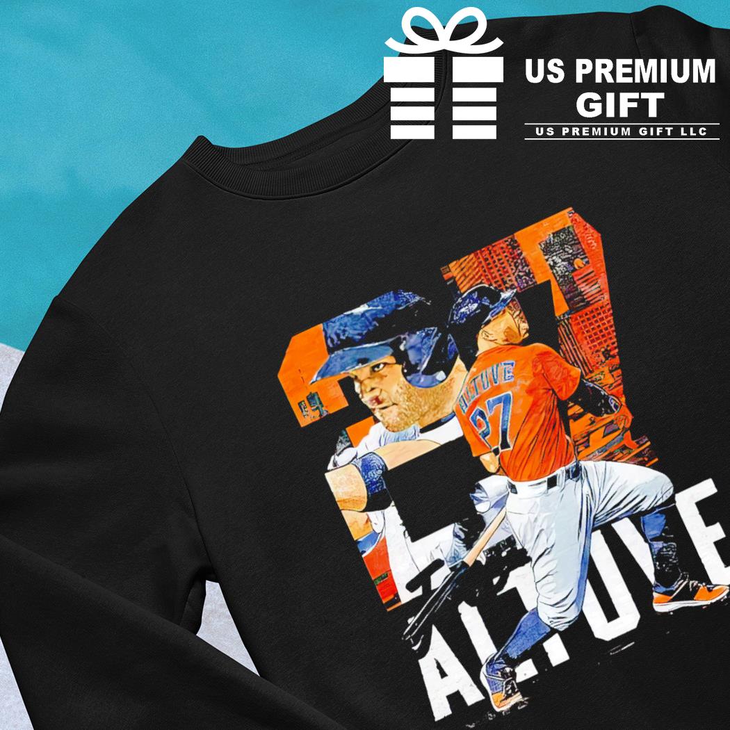 Jose Altuve 27 Houston Astros baseball player outline logo shirt, hoodie,  sweater, long sleeve and tank top