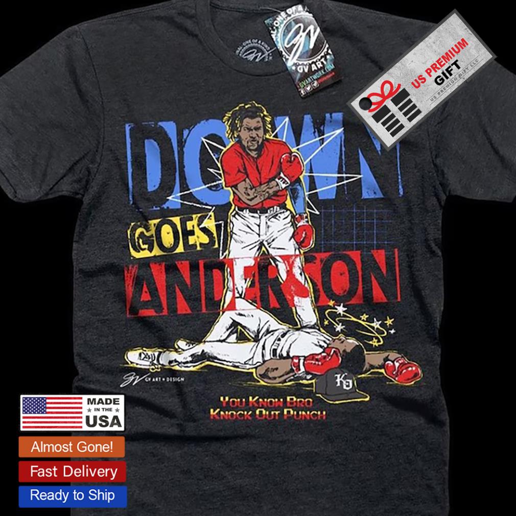 Jose Ramirez vs Tim Anderson down goes Anderson you know bro knock out  punch draw shirt, hoodie, sweater, long sleeve and tank top