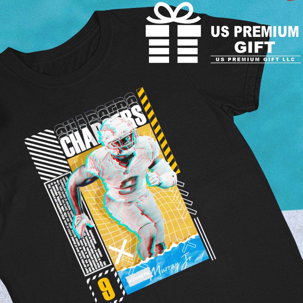 Kenneth Murray Jr 9 Los Angeles Chargers football player glitch poster  shirt, hoodie, sweater, long sleeve and tank top