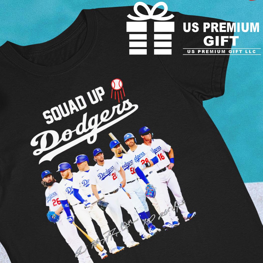 Los Angeles Dodgers baseball sport team squad up Dodgers players signatures  shirt, hoodie, sweater, long sleeve and tank top