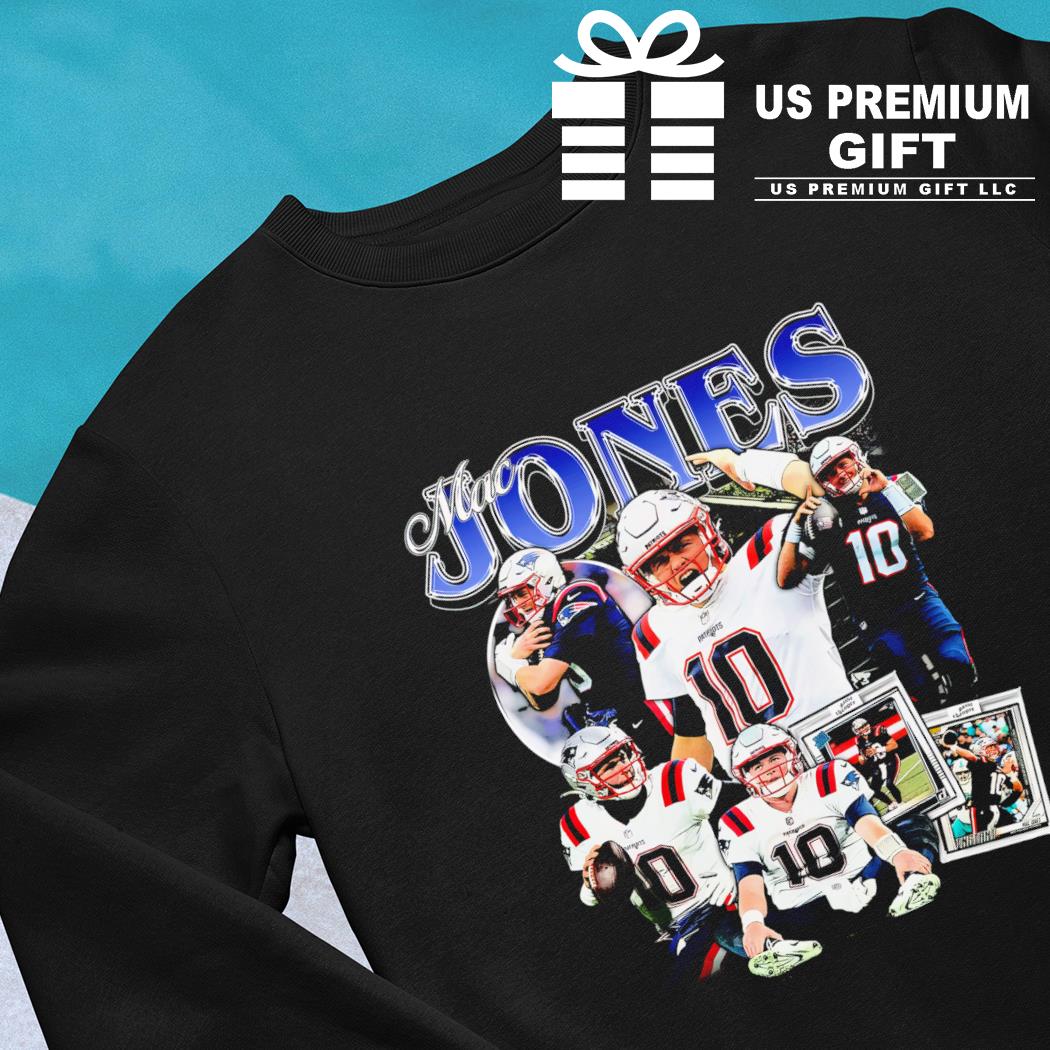 Mac Jones 10 New England Patriots football vintage poster shirt