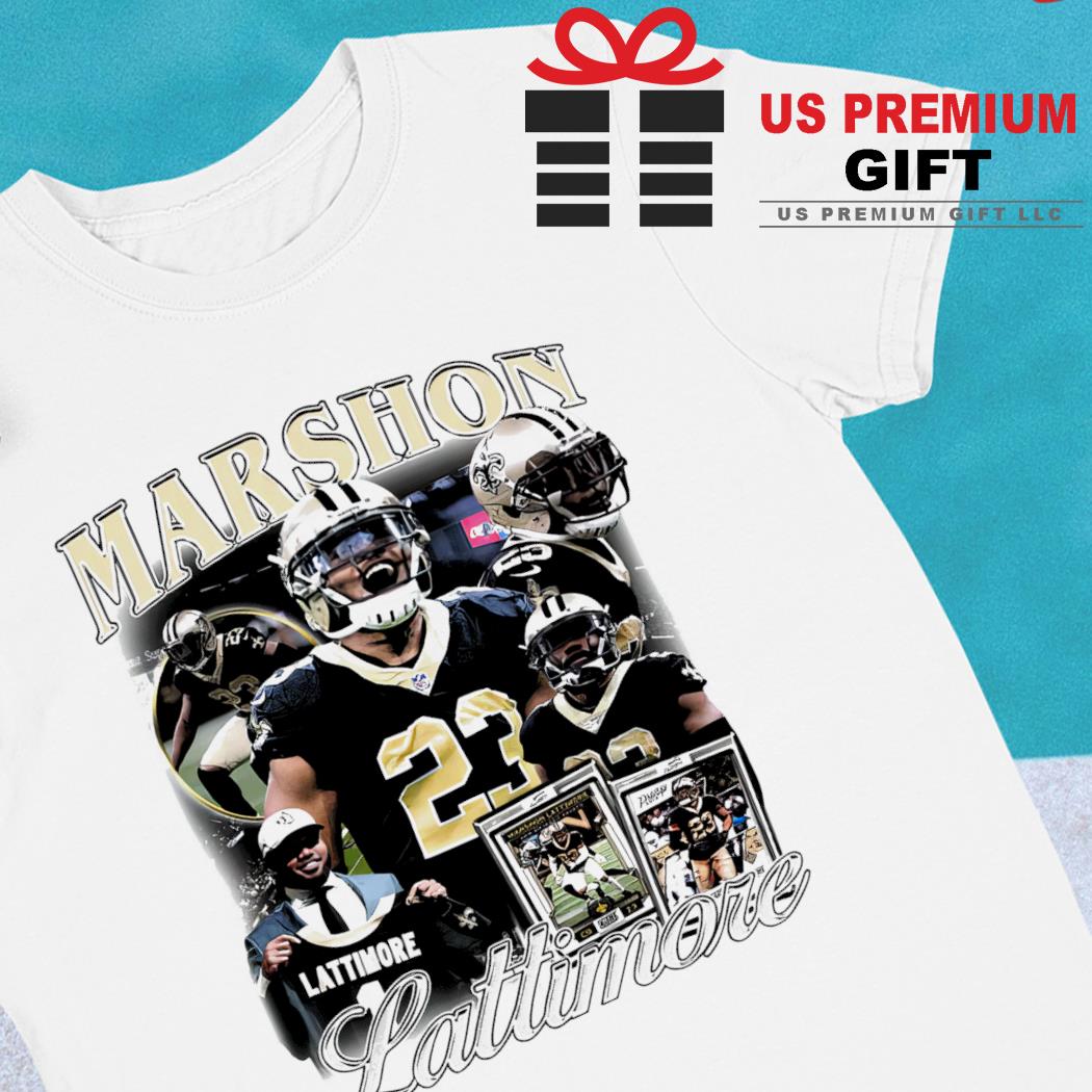 Marshon Lattimore 23 New Orleans Saints player football poster shirt,  hoodie, sweater, long sleeve and tank top