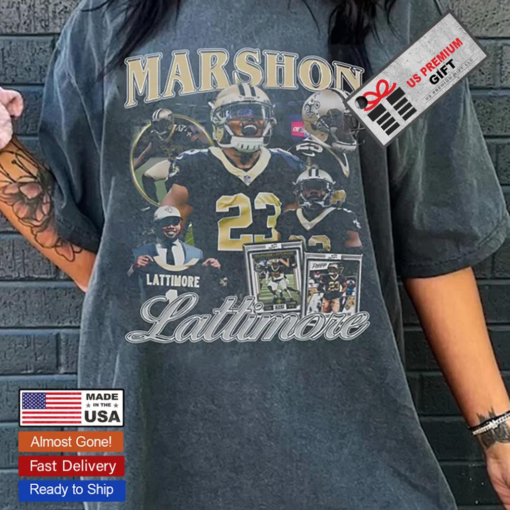 Marshon Lattimore 23 New Orleans Saints player football poster shirt,  hoodie, sweater, long sleeve and tank top
