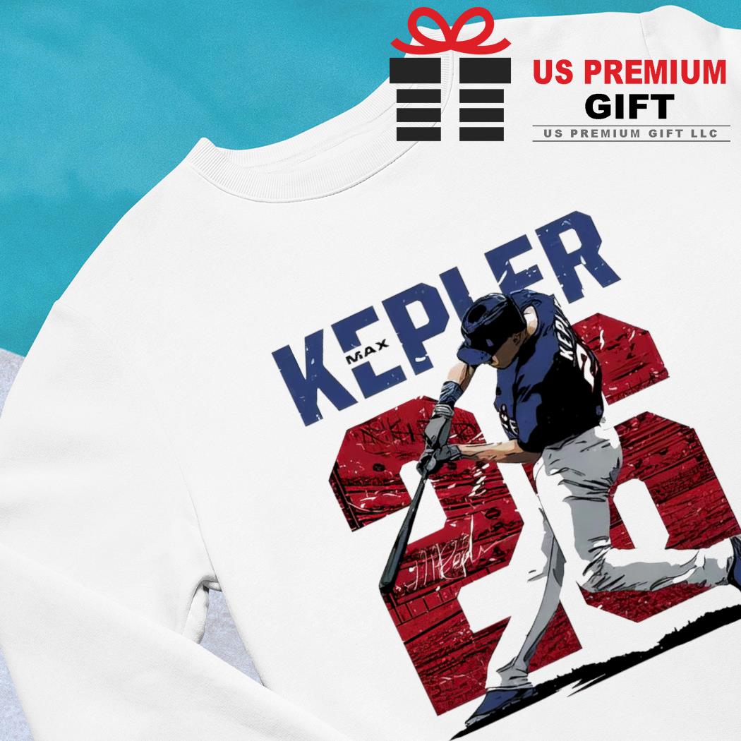 Max Kepler 26 Minnesota Twins baseball player action pose signature outline  city name shirt, hoodie, sweater, long sleeve and tank top