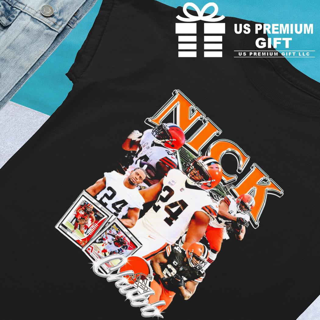 Nick Chubb 24 Cleveland Browns football retro poster shirt, hoodie,  sweater, long sleeve and tank top