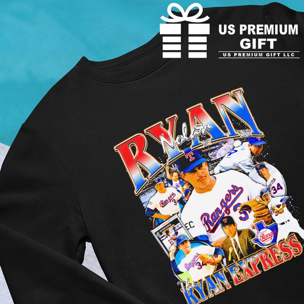 Nolan Ryan Texas Rangers baseball player the Ryan express Vintage shirt,  hoodie, sweater, long sleeve and tank top
