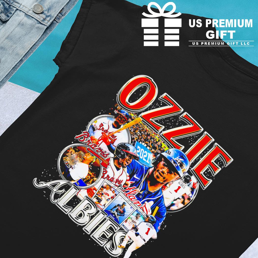 Ozzie Albies Atlanta Text T-shirt