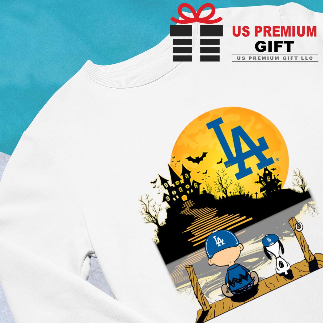 Peanuts Charlie Brown And Snoopy Playing Baseball Los Angeles Dodgers T- shirt, hoodie, sweater, long sleeve and tank top