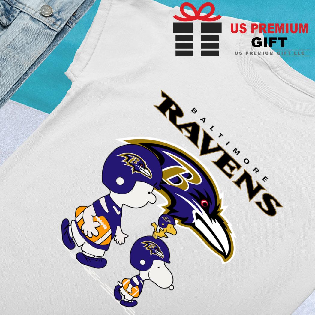 Baltimore Ravens Makes Me Drink Snoopy And Woodstock T-Shirt - T