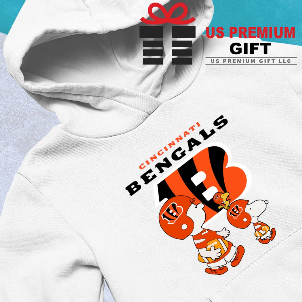 Snoopy and woodstock cincinnati bengals logo shirt, hoodie