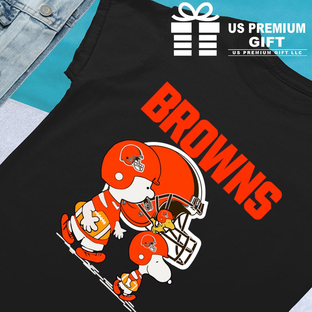 NFL Cleveland Browns Snoopy and Woodstock Merry Christmas shirt