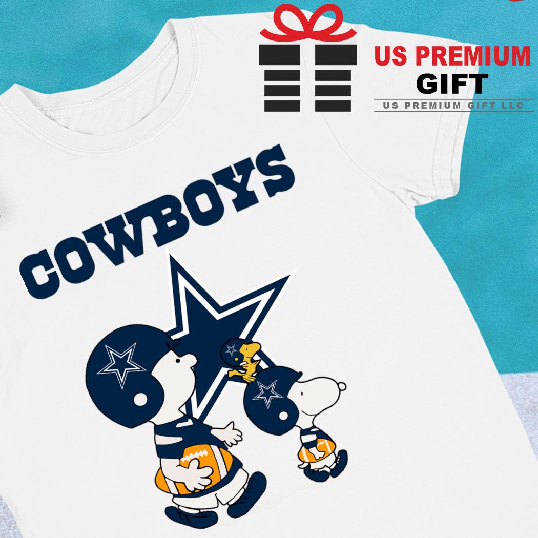 Dallas Cowboys NFL Football Snoopy Woodstock The Peanuts Movie Women's  V-Neck T-Shirt