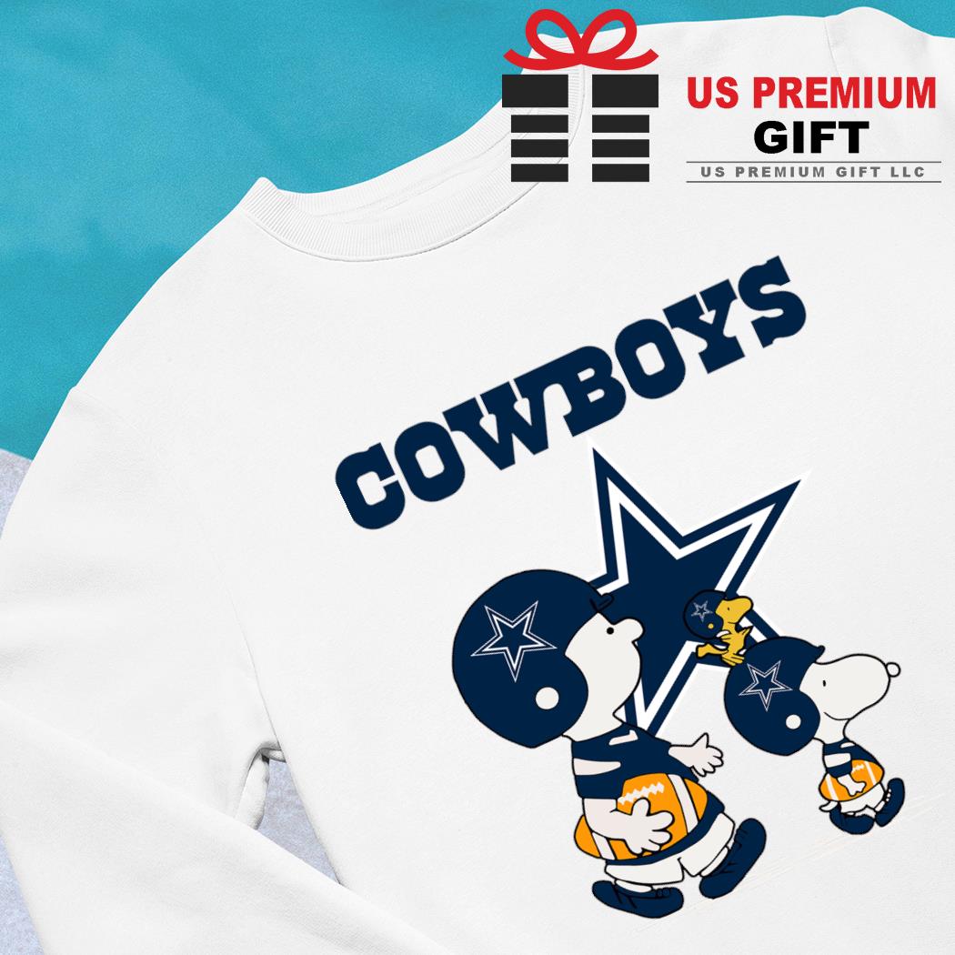 Snoopy And Woodstock Resting On Dallas Cowboys Helmet T-Shirt - T-shirts  Low Price