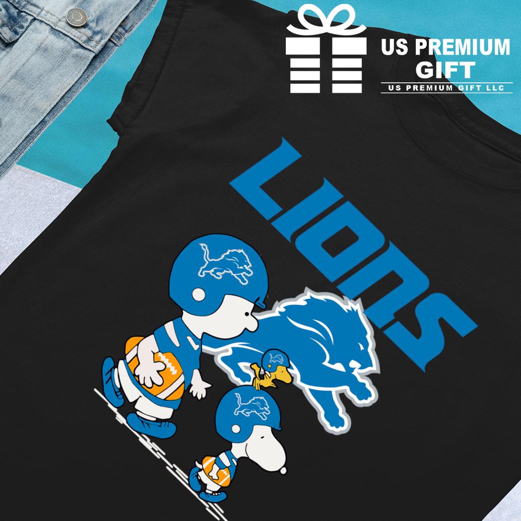 Detroit Lions Peanuts Snoopy Charlie Brown And Woodstock Shirt