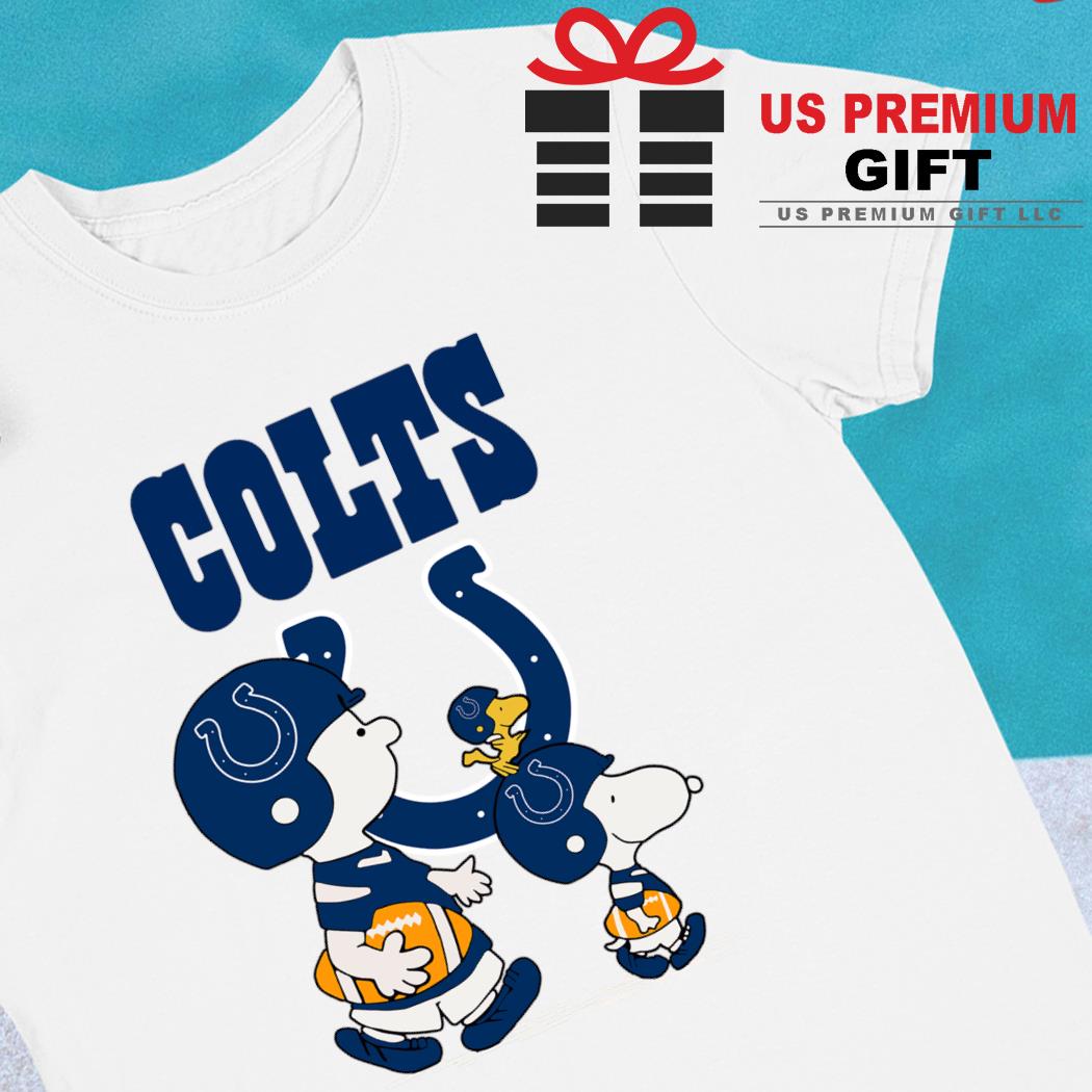 Indianapolis Colts Snoopy and Charlie Brown with Woodstock cartoon T-shirt,  hoodie, sweater, long sleeve and tank top