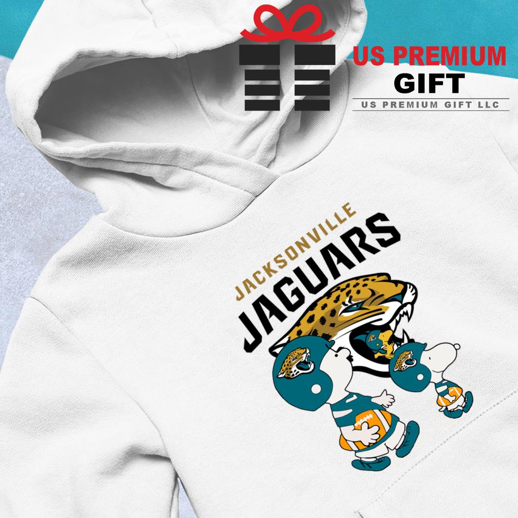 Jacksonville Jaguars Snoopy and Charlie Brown Peanuts shirt