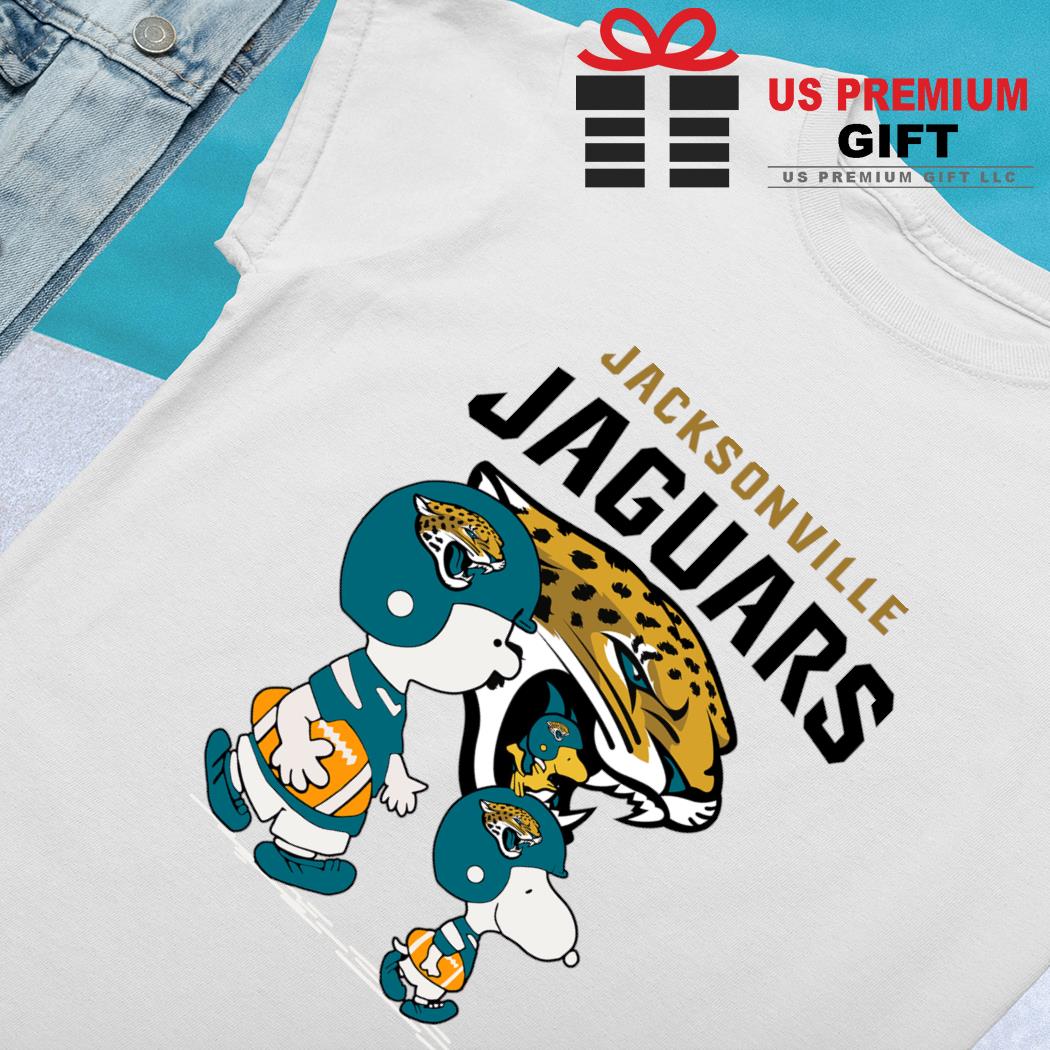 Jacksonville Jaguars Peanuts Snoopy Charlie Brown And Woodstock T