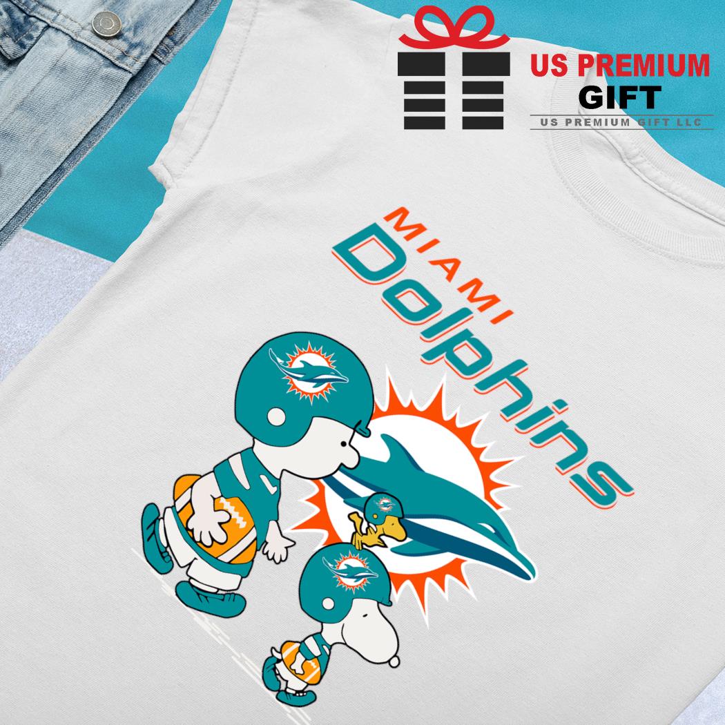 Miami Dolphins Let's Play Football Together Snoopy NFL Unisex