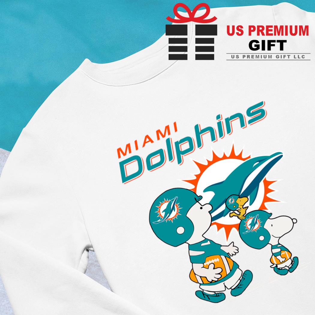 Peanuts Charlie Brown Snoopy Woodstock cartoon Miami Dolphins