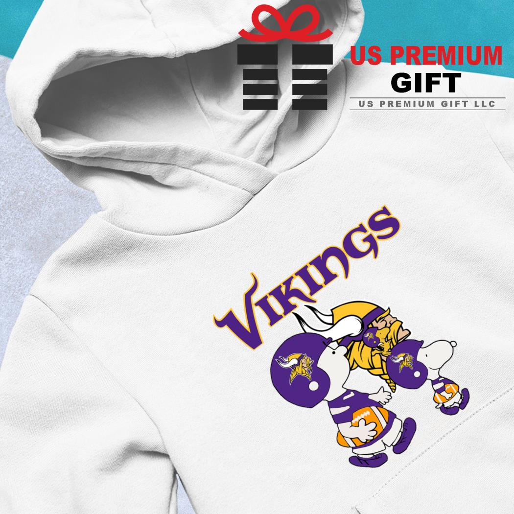 Minnesota Vikings Snoopy and Charlie Brown with Woodstock cartoon T-shirt,  hoodie, sweater, long sleeve and tank top