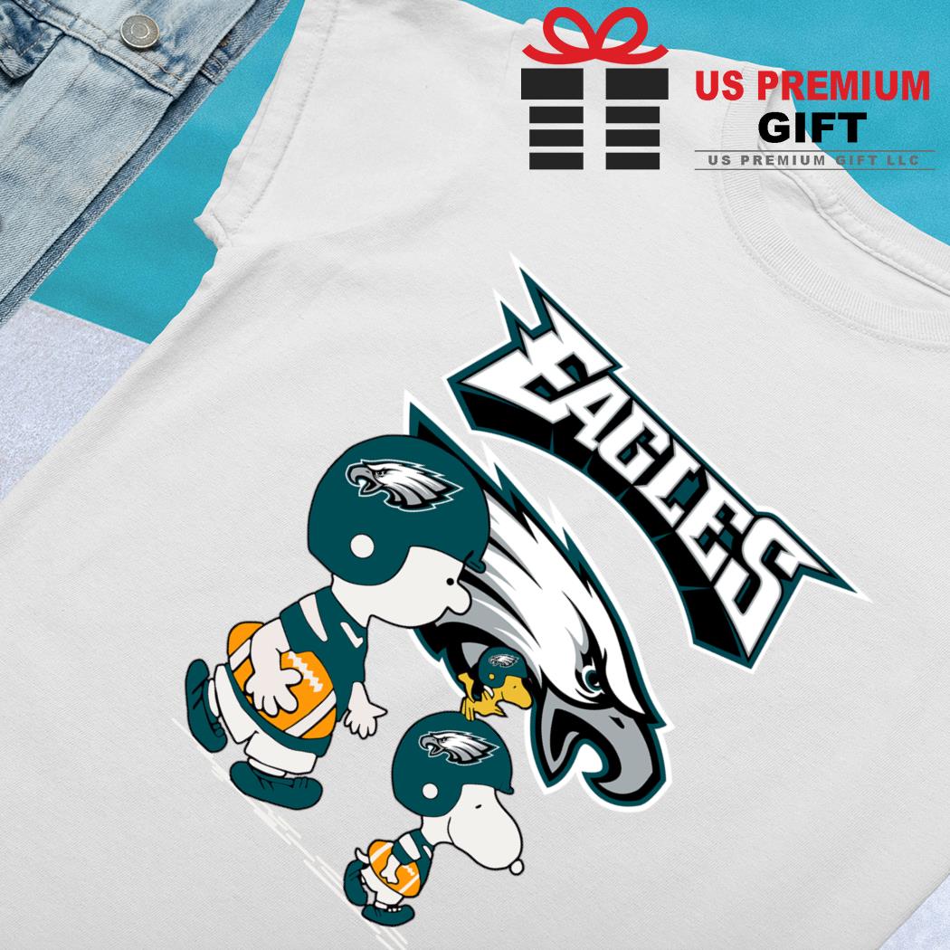 Charlie Brown Snoopy And Woodstock Philadelphia Eagles Shirt - High-Quality  Printed Brand